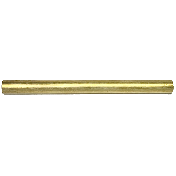 8mm Mosaic Pin 4" long - Skull Brass - Brass tube and Black Epoxy