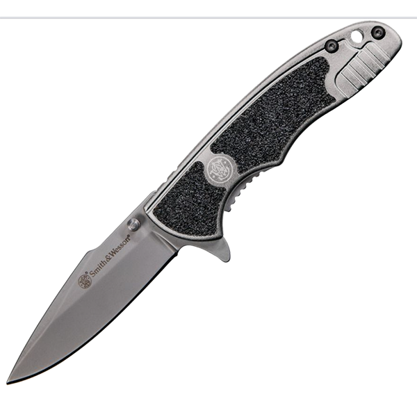 Smith & Wesson Victory Flipper Framelock 2.75" Blade Stainless Steel Silver & Black