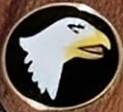 Ruger Wrangler & Diamondback Side Kick  - Birdshead Grip-  Acrylic Faux Ivory with Screaming Eagle Medallion Acrylic Grip - Fits Birdshead Model Only