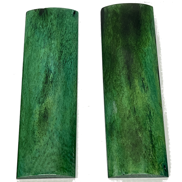 Genuine Bone -  Dyed Forest Green  -  .25"x1.5"x5"