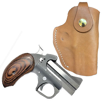 Bond Arms Full Size holster for up to 4.5" Barrels RIGHT HAND - Tan -  Made in Texas - WoodWorld of Texas