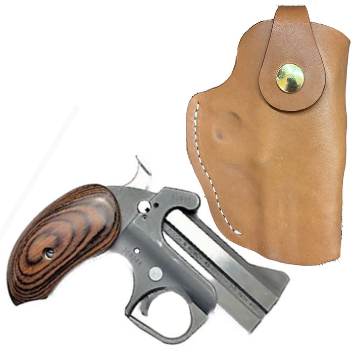 Bond Arms Full Size holster for up to 3.5" Barrels RIGHT HAND - Tan  Made in Texas - WoodWorld of Texas