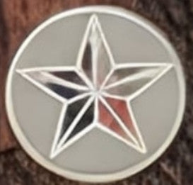 1911 Full Size Grips Unfinished Walnut Checkered in Oval and Scrollwork and a Texas Star Medallion - WoodWorld of Texas