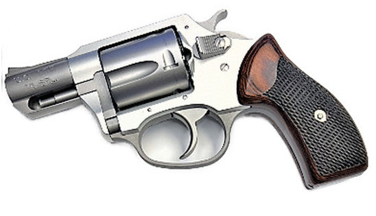Charter Arms Universal Fit - Checkered Rosewood Grips Small