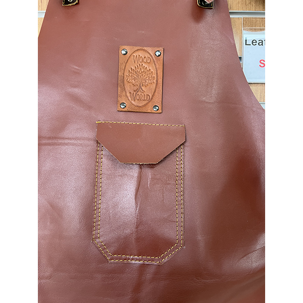 Custom Made Full Grain Leather Apron - Rustic Tan