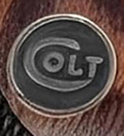 Colt Python Grips, Colt Python 2020 Grips, Colt 2021 Anaconda Checkered Grips Rosewood Colt Black Medallion