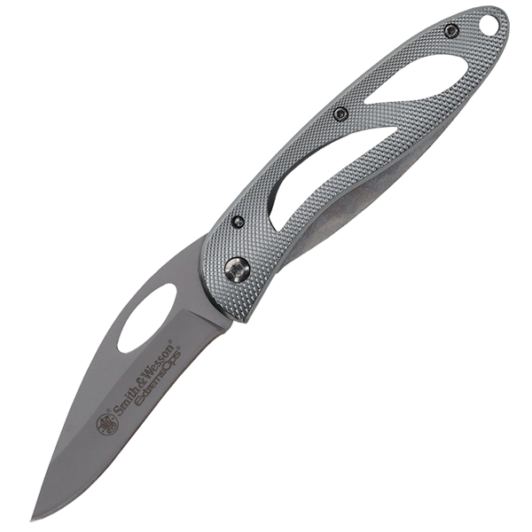 Smith & Wesson Extreme Ops Linerlock 2.88" Blade Stainless Steel Satin SIlver