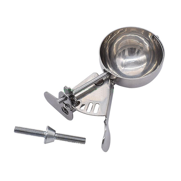 Deluxe Ice Cream  Scoop  with lever extractor - Kit #625 Stainless Steel