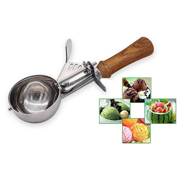 Deluxe Ice Cream  Scoop  with lever extractor - Kit #625 Stainless Steel