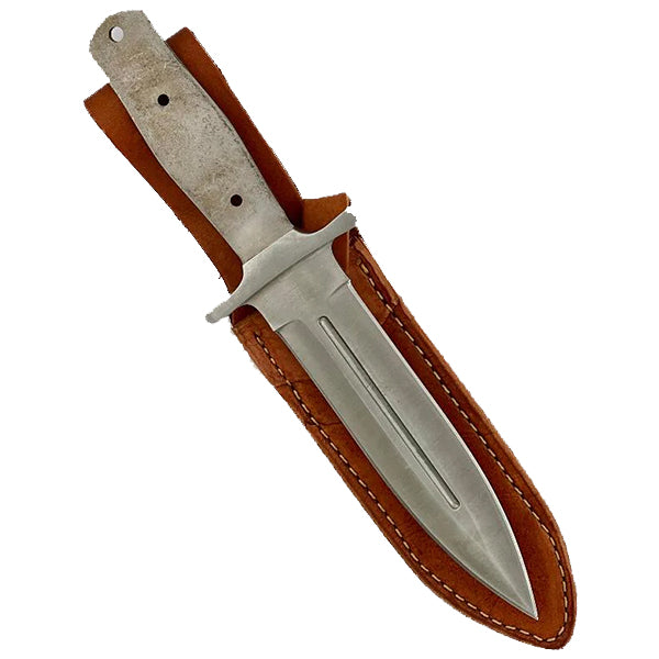 Custom Leather Knife Sheath - Fits Lorins Dagger - SHWW130 - 1 3/16" opening and a 5 7/8" length without Belt loop.