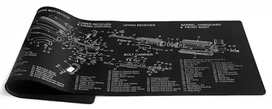 z Acc. - Gunsmith & Armorer's Cleaning / Work Tool Bench 11" x 17" Gun Mat For 1911 Pistol Handgun / Mouse pad
