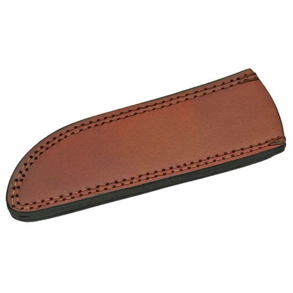 Knife Sheath Leather - SH660710 - 2" x 7.34" Blade Cover * AOL 8.25"  Open Top Drop Point