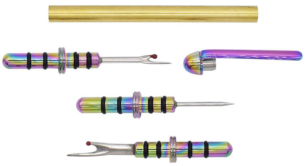 Seam Ripper with Large & Small Blade & Stiletto Blade  #330- Groovy - 3 Tips - Kit