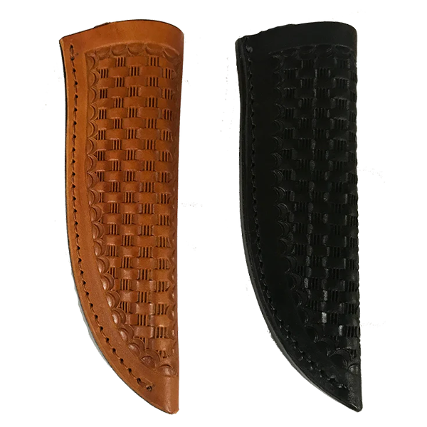 Custom Knife Sheath Leather Tooled - SH700 - 1 3/4" opening and a 7" length - Hand Made in USA