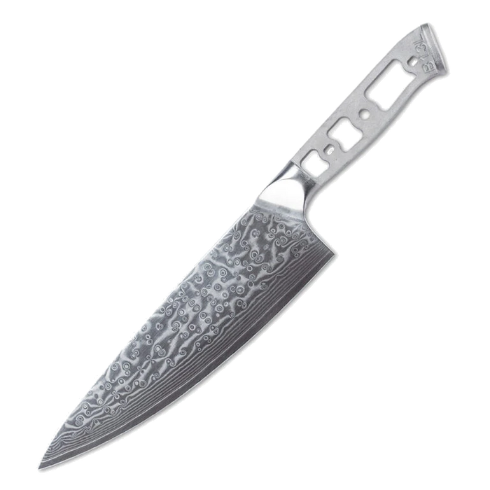 * VG10 Raindrop Pattern - Chef Knife Blank - 13.5" AOL - VG10 Damascus