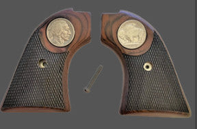 **The Rosewood "Buffalo" Version Heritage Arms Rough Rider 6 & 9 Shot Grips (.22 &.22 Mag)
