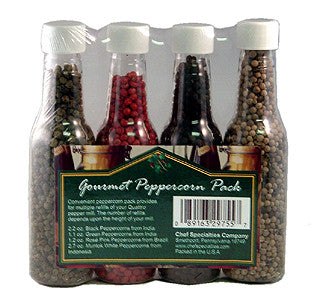 Gourmet Grinds 4 Pepper Refill Pack - WoodWorld of Texas