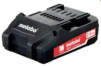 METABO 18V 2.0 AH LI-Power Compact Batter Pack, 625026000