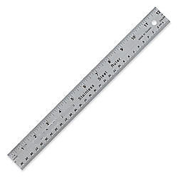 12"  Stainless Steel Ruler - WoodWorld of Texas