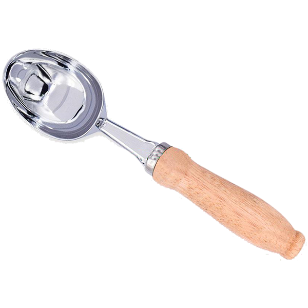 Ice Cream  Scoop Kit - Chrome Spoon Shaped Ice Cream  Scoop Kit #483