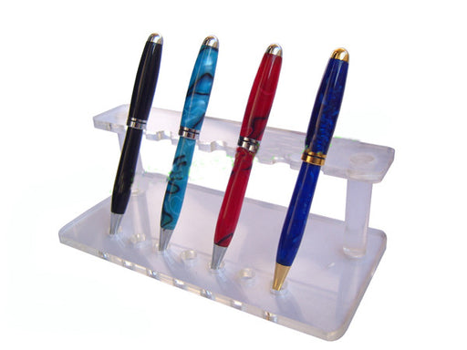 Acrylic Pen Display - Holds 7 Pens - WoodWorld of Texas