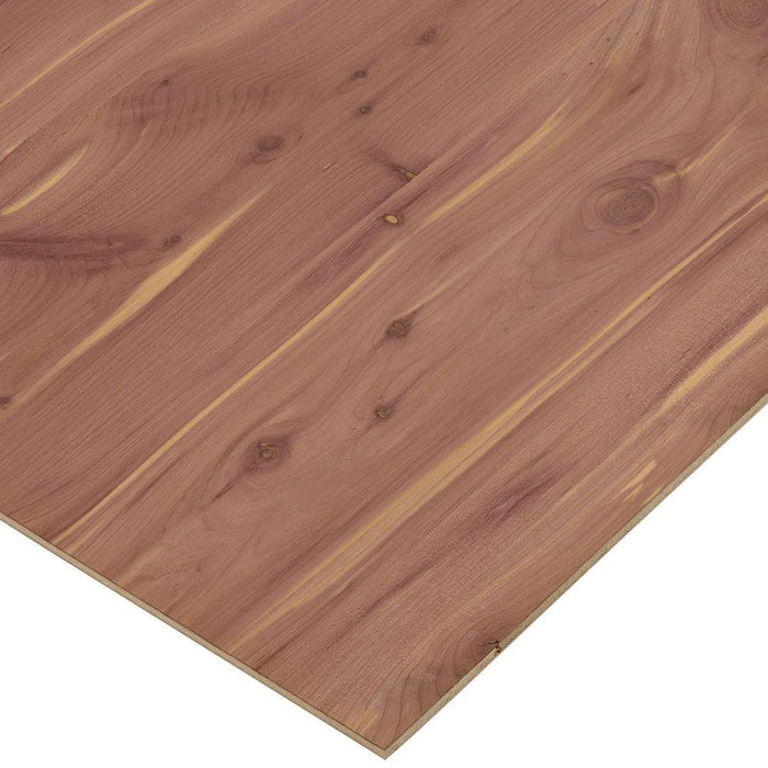 Sauers - Aromatic Cedar Veneer Sheet Plain Sliced 4' x 8' 2-Ply Wood on Wood