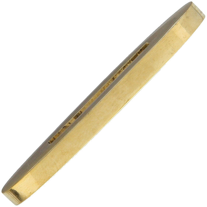 Brass Knife Flat Double Guard - 1.88" OAL 5/8" W - SLOT IS 1" L X 3/16" W  - BL7707G