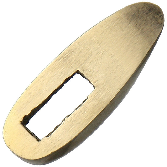 Brass Single Finger Guard -  1.25"" OAL 15/32" W  - SLOT IS 1/2" L x 1/" W - BL006G