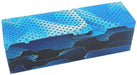 Blue Topaz Water Mesh 1.5" x 1.5" x 6" Acrylic Bottle Stopper Blank - WoodWorld of Texas