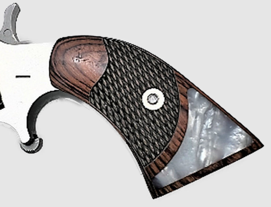 North American Arms Magnum Gun Grip Rosewood w/ Pearl Accent Boot Size