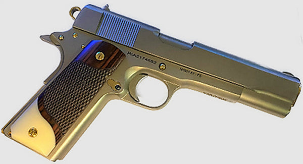 thumbnail image 2 of Faux Ivory & Rosewood 1911 Grips – Fits All Government Models (Carved Design) 2 of 6