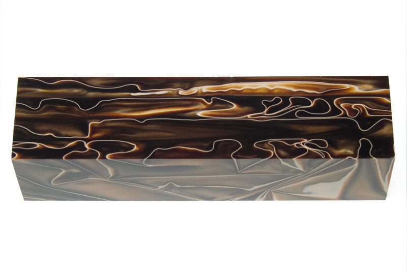 Copper Swirl 1.5" x 1.5" x 6" Acrylic Bottle Stopper Blank