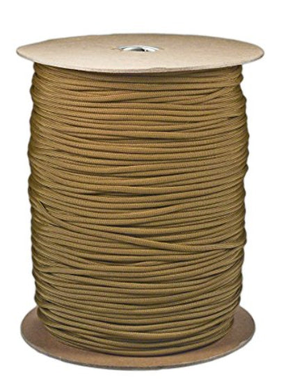 Coyote Tan Parachute Cord Paracord Type III Military Specification 550 —  WoodWorld of Texas