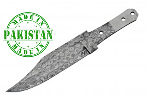 Economy - 11.5" COFFIN Handle BOWIE DAMASCUS BLADE - WoodWorld of Texas