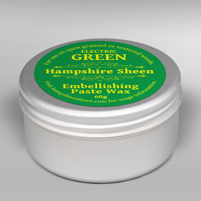 Hampshire Sheen - Embellishing Wax -  Electric Green - 60 grams / 2.11 ounces