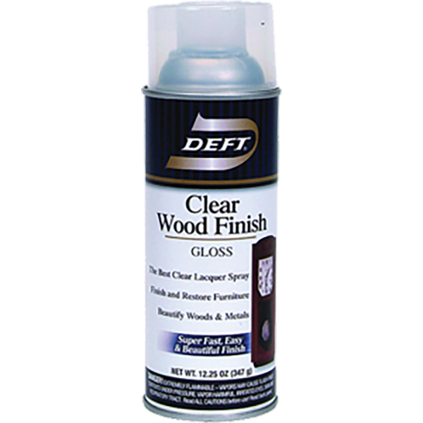 Deft Clear 12 oz Aerosol  Lacquer - Gloss