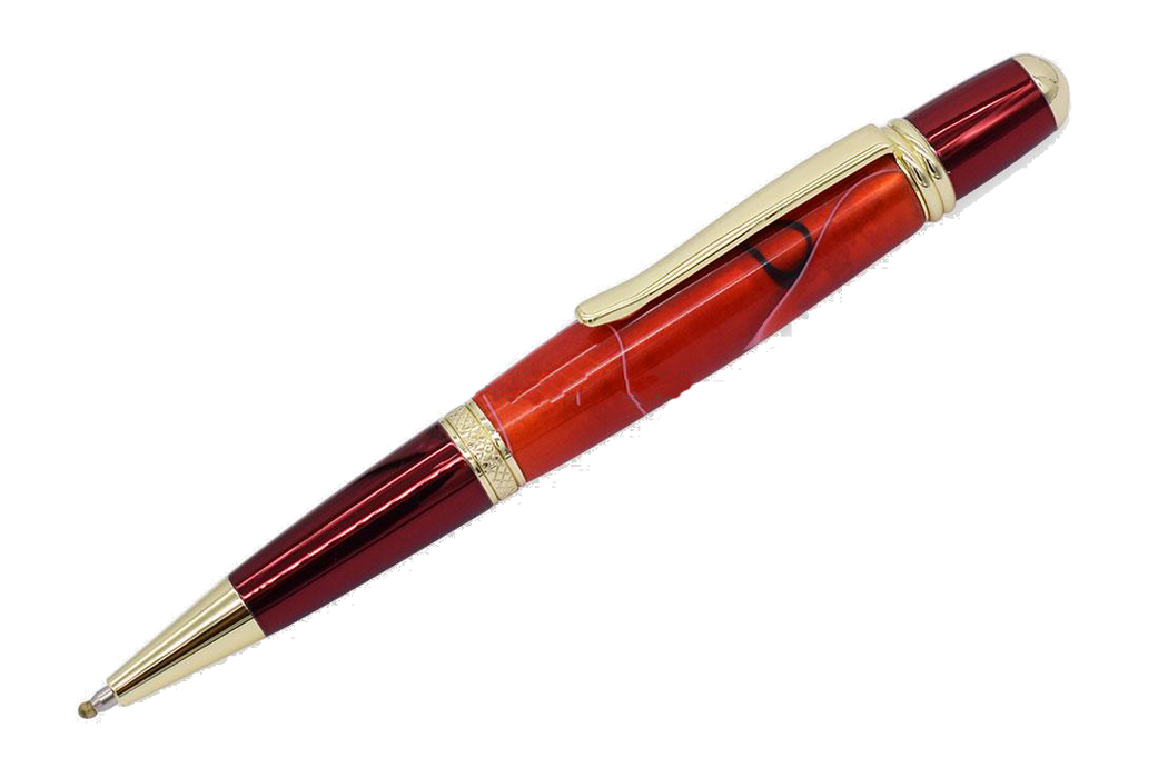 Sahara Twist Pen Bright Colors - Gold & Red
