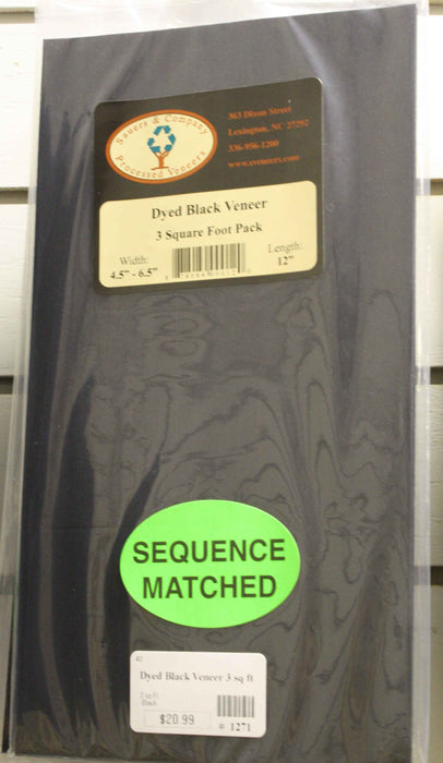 Veneer -Black Dyed Veneer pack