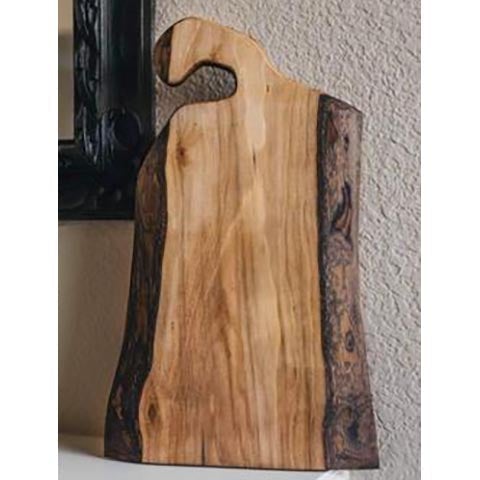 Natural Edge Cutting Board with Inlay