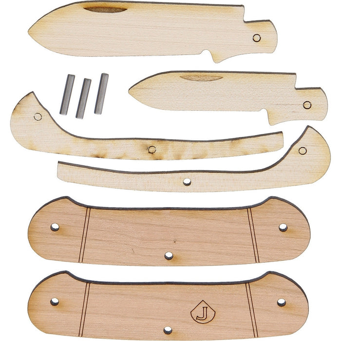 * JJ's Wooden Canoe Knife Kit - Canoe Style - Gift Tin