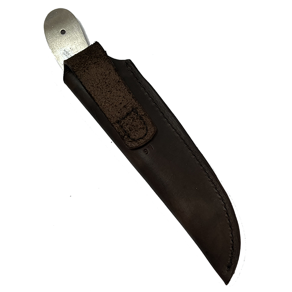 Knife Sheath Leather - SHWW91- 1-1/2" opening and a 7 1/2" length. Fits Kodiak Fillet