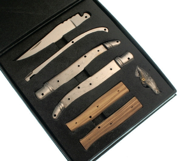 Laguiole Folder Kit with Olivewood Handles - WoodWorld of Texas