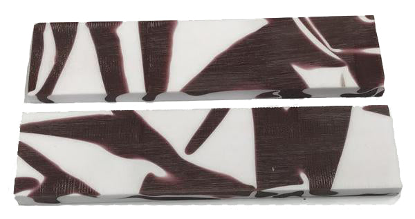 Knife Scales - Maroon Pride - 6"x1.5x5/16 pair - Acrylic Acetate