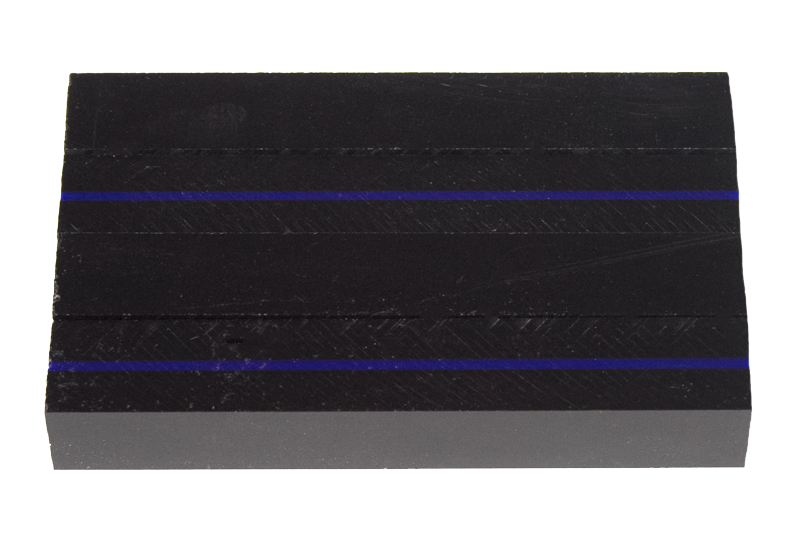 Thin Blue Line - Acrylic Pen Blank - 3/4" x 3/4" x 5"