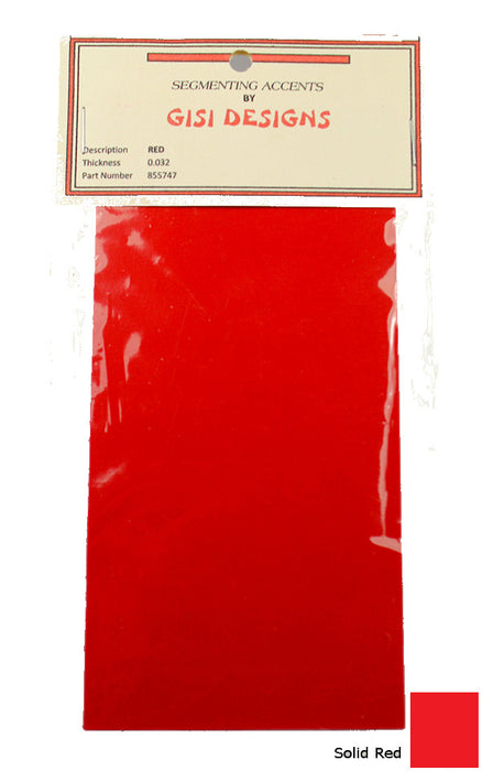 Accent Sheets - Red - Solid
