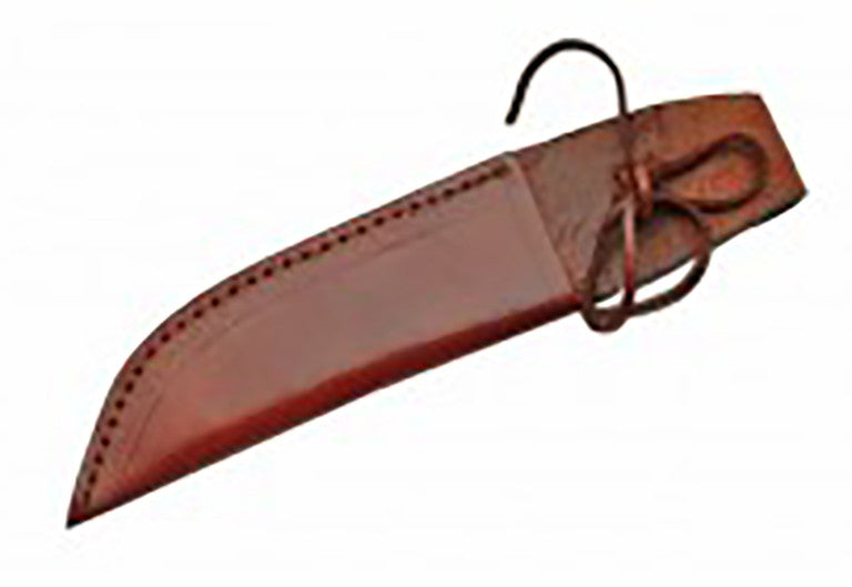 SH1159 Brown Leather Fixed Blade Knife Sheath 7 Inch