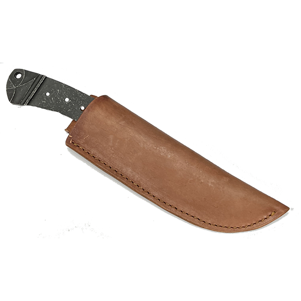 Knife Sheath Leather - SHWW011 - P - 1 7/8" opening and a 7.25" long.  - Peanut Brittle