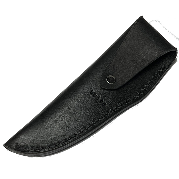 Leather Knife Sheath Fixed Blade Knife Black Leather for up to 5