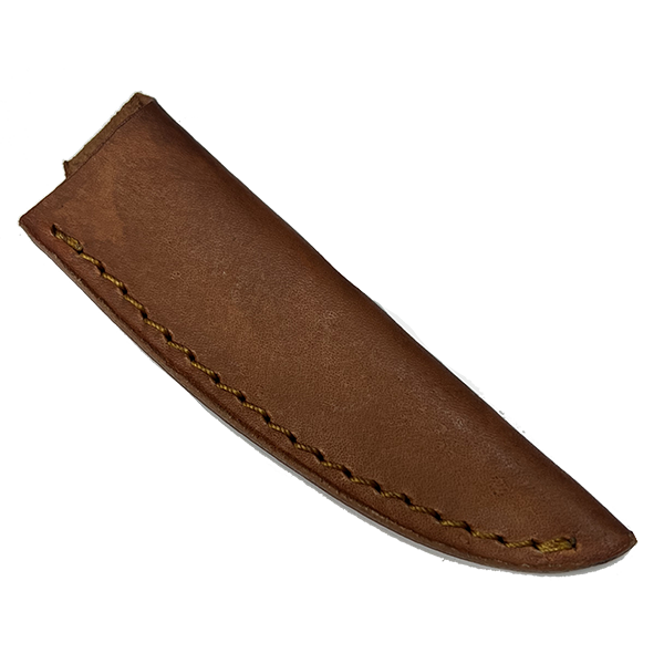 Knife Sheath Leather - SHWWA-P - 3/4" opening and a 3.75" length - Peanut Brittle