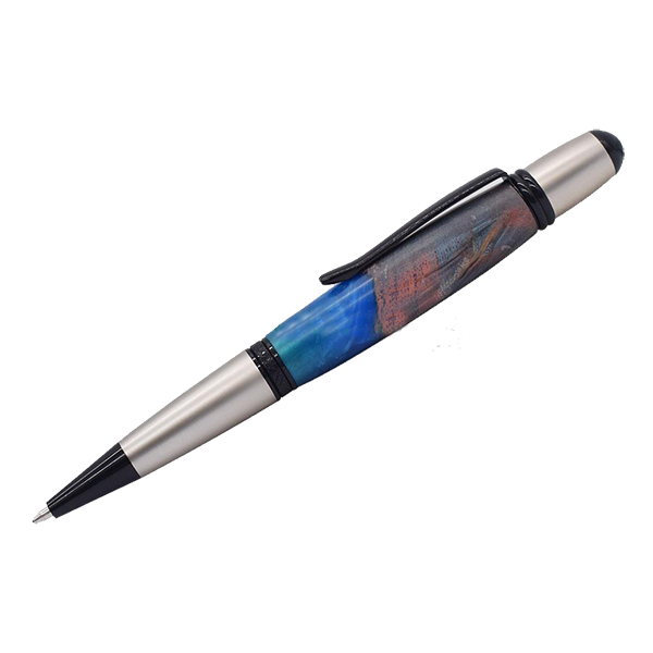 Sahara Twist Pen - Gun Metal and Matte Black Chrome